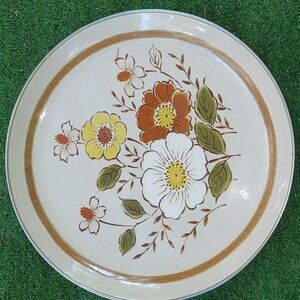 14" enamelware Danielle collection trailride serving platter vintage